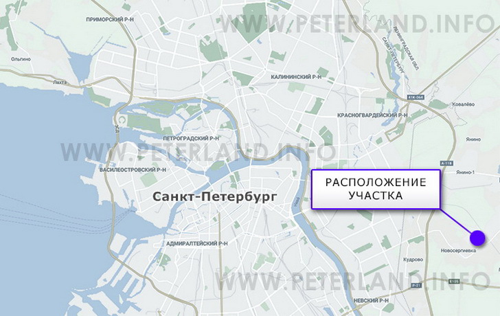 земельный участок под склады в Новосергиевке на карте